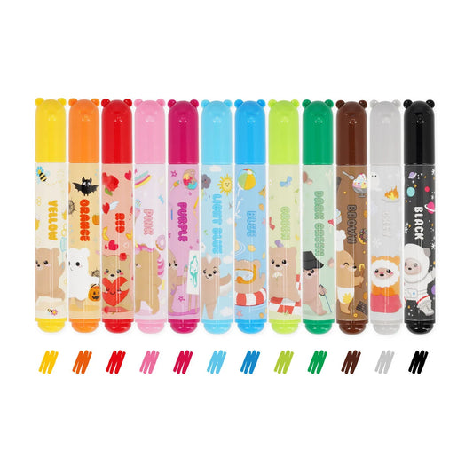 Legami - Set de 12 feutres - Teddy Friends