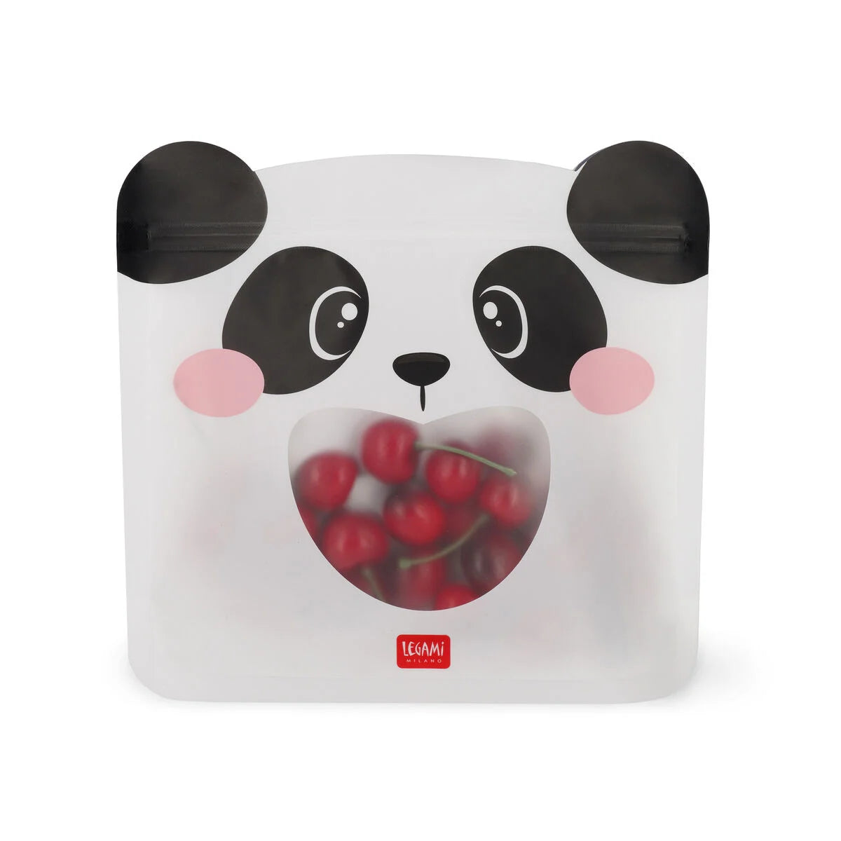 Legami - Set de 3 Pochettes Réutilisables pour Aliments - Panda - Snack Bags