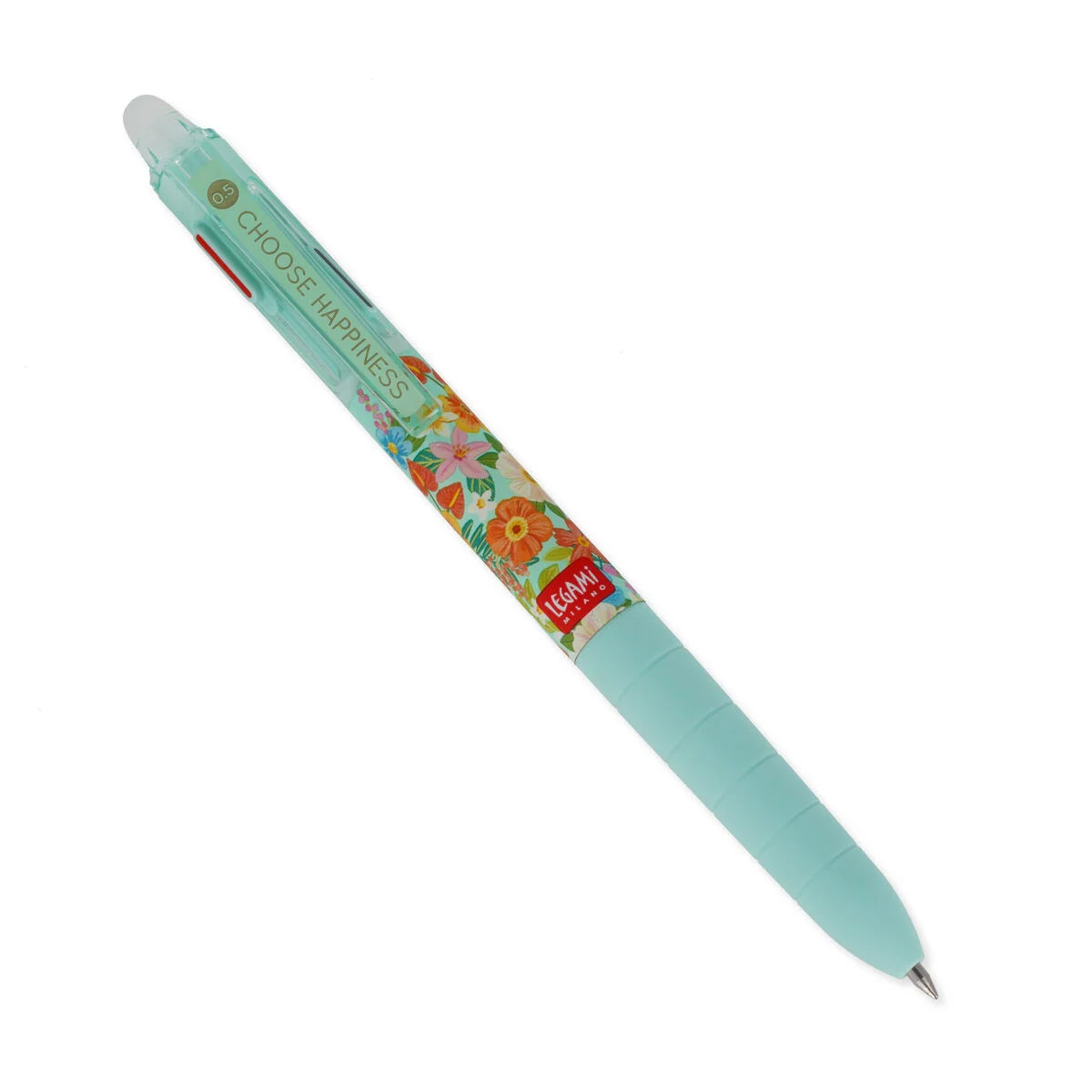 Legami - Stylo à encre gel effaçable 3 couleurs - Fleurs