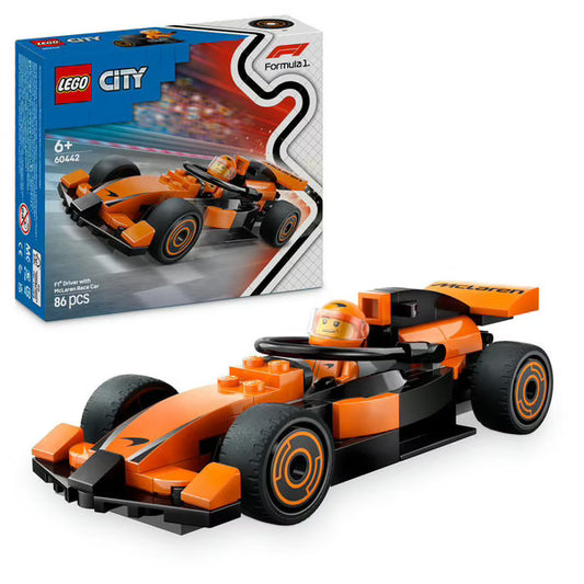 LEGO - City - Voiture de course McLaren avec pilote de F1