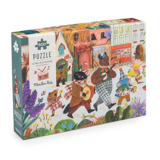 Puzzle - 500 pièces - La fête du printemps Les Minouchkas - Moulin Roty