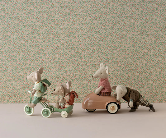 Le tricycle pour souris et son abris - Elément miniature Maileg