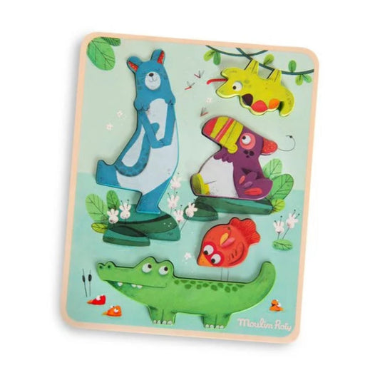 Puzzle sensoriel - Dans la jungle - Moulin Roty