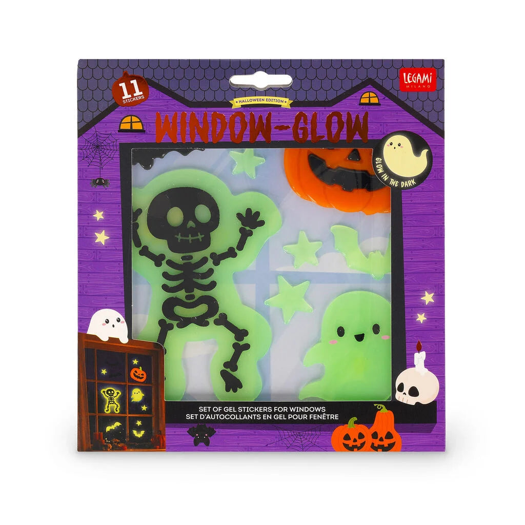 Legami - Autocollants Gel pour Fenêtre Windo-Glow - Halloween