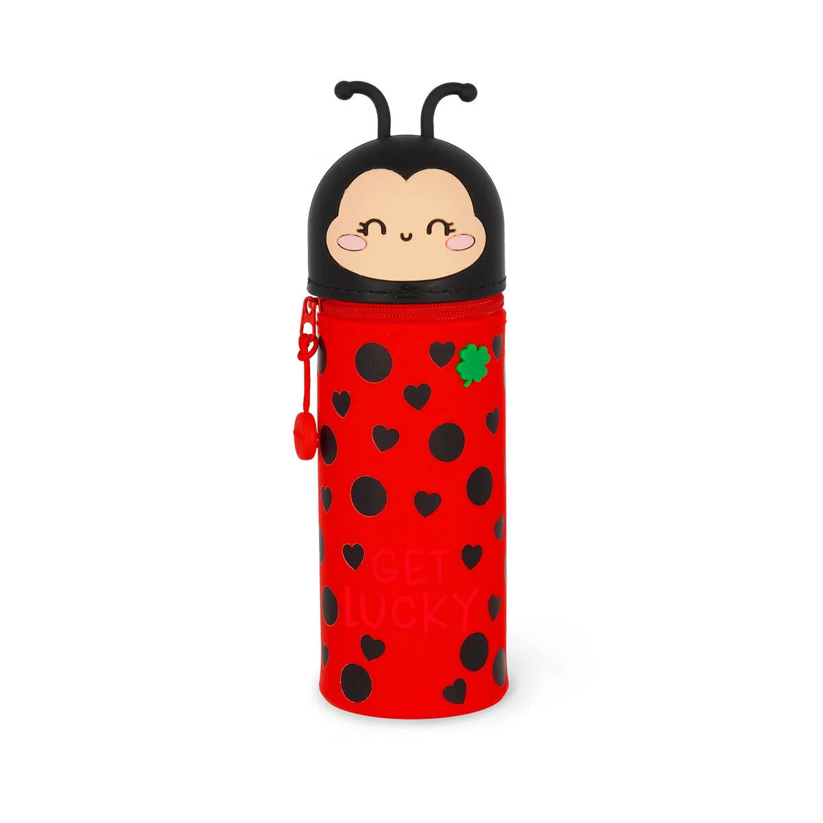 Legami - Trousse 2 en 1 en Silicone Ladybug « Get Lucky»