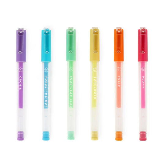 Legami - Set de 6 stylos à encre gel pastel - Spring is in the Air