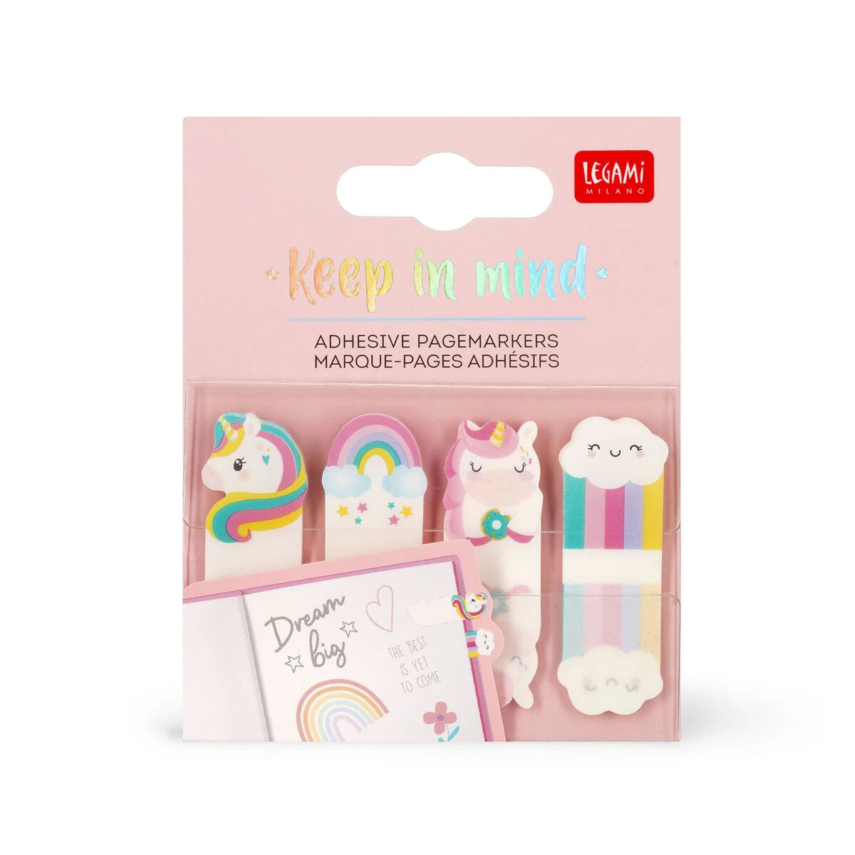 Legami - Marque-Pages Adhésifs Licorne - Keep in Mind
