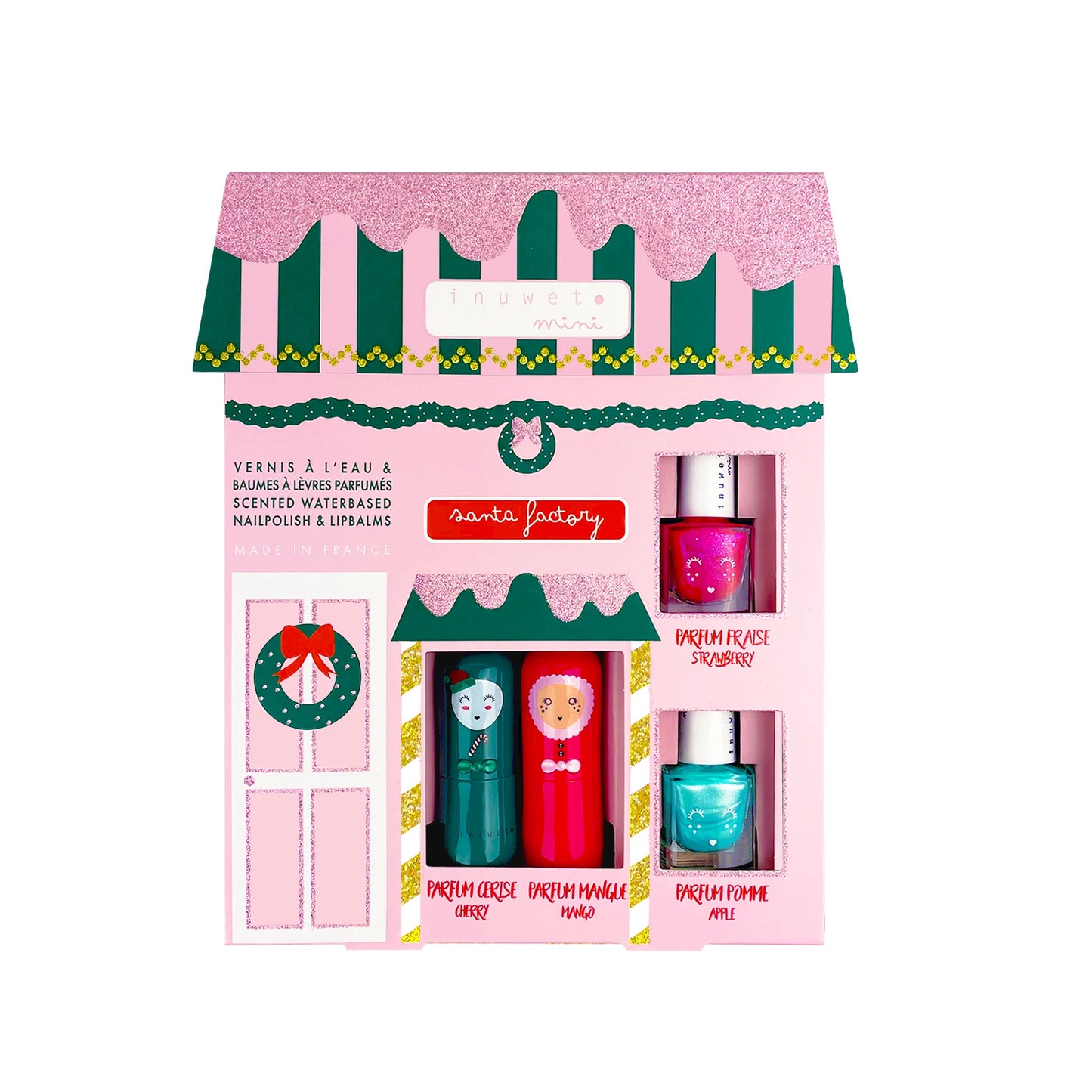 Coffret Charlotte House - 2 baumes lèvres et 2 vernis enfant - Inuwet