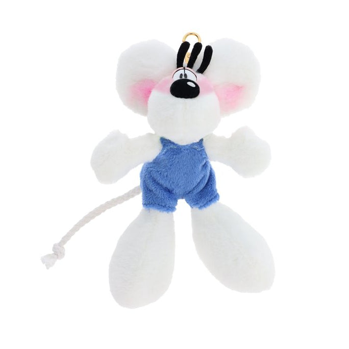 Diddl - Porte-clés peluche - Diddl en salopette bleue