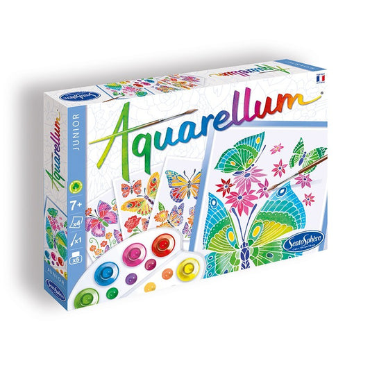 Aquarellum Junior - Papillons et fleurs - Sentosphère