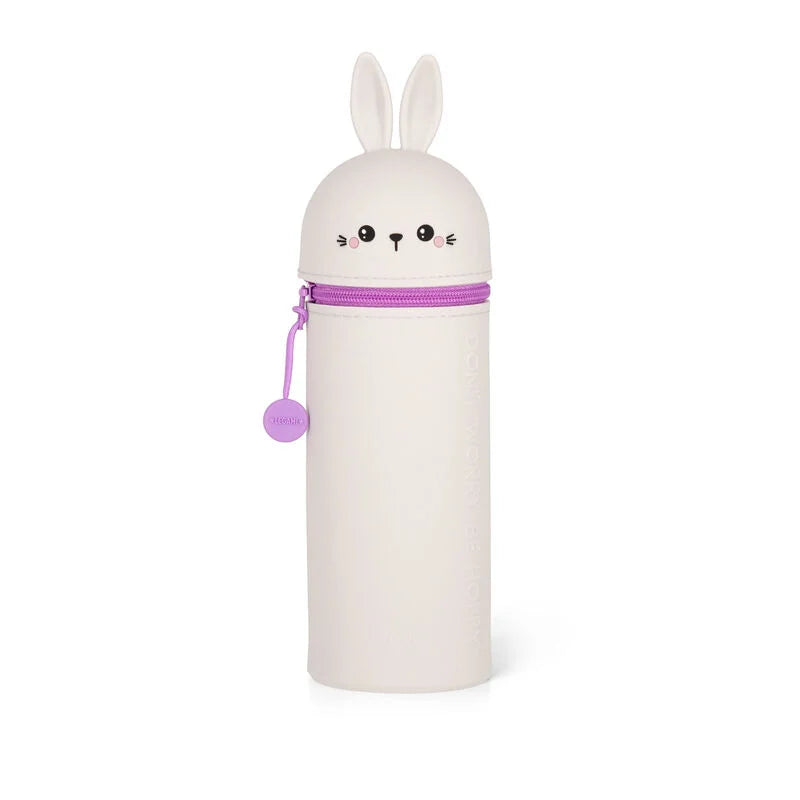 Legami - Trousse 2-en-1 ronde en silicone - Lapin