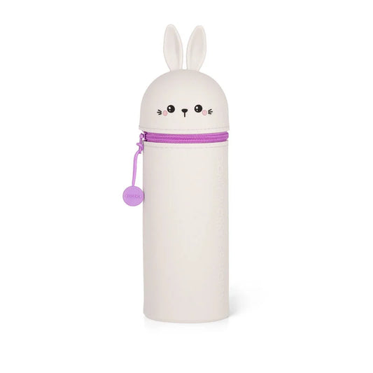 Legami - Trousse 2-en-1 ronde en silicone - Lapin