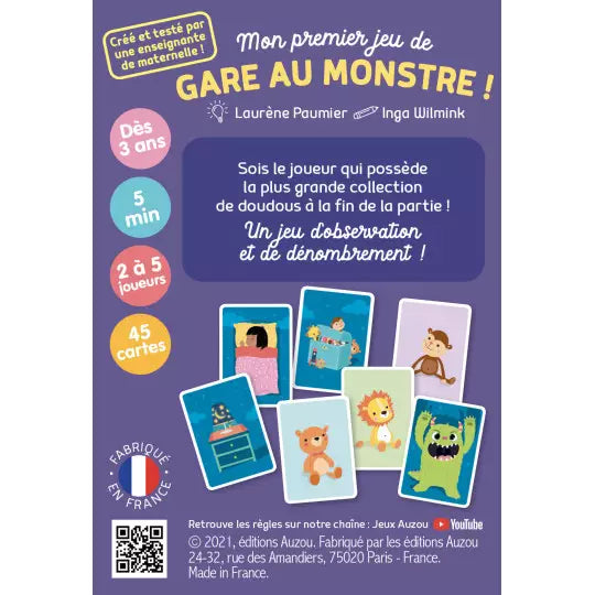 Mon premier jeu de gare au monstre ! : sauve tes doudous !