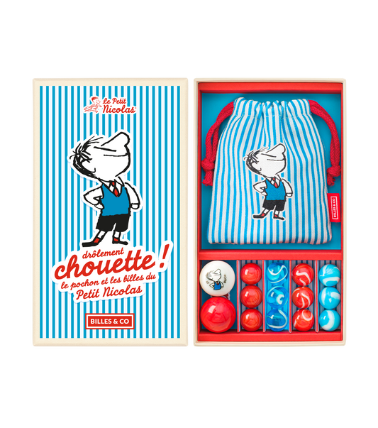 Coffret de billes avec pochon - Le Petit Nicolas - Billes and co