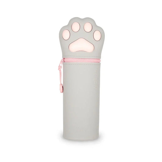 Legami - Trousse 2-en-1 ronde en silicone - Patte de chat