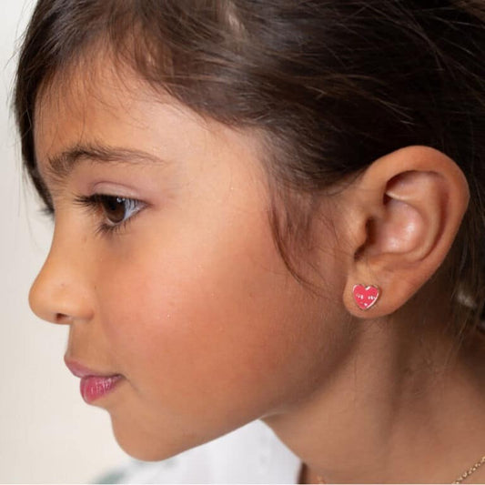 Boucles d’oreilles Cœurs – Rosajou