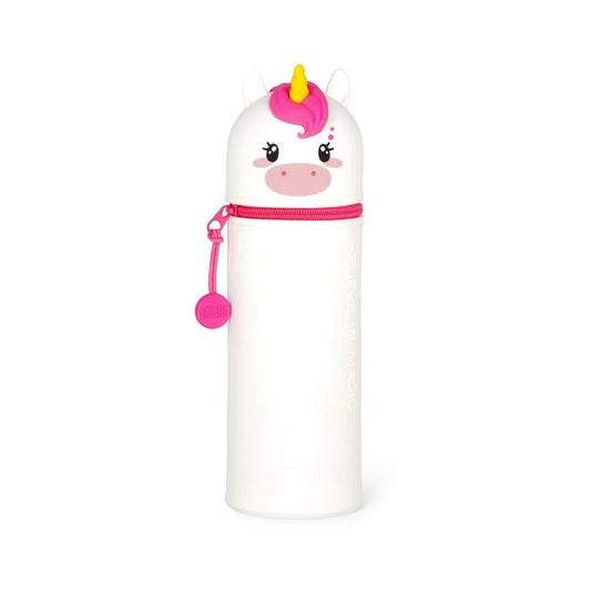Legami - Trousse 2-en-1 ronde en silicone - Licorne
