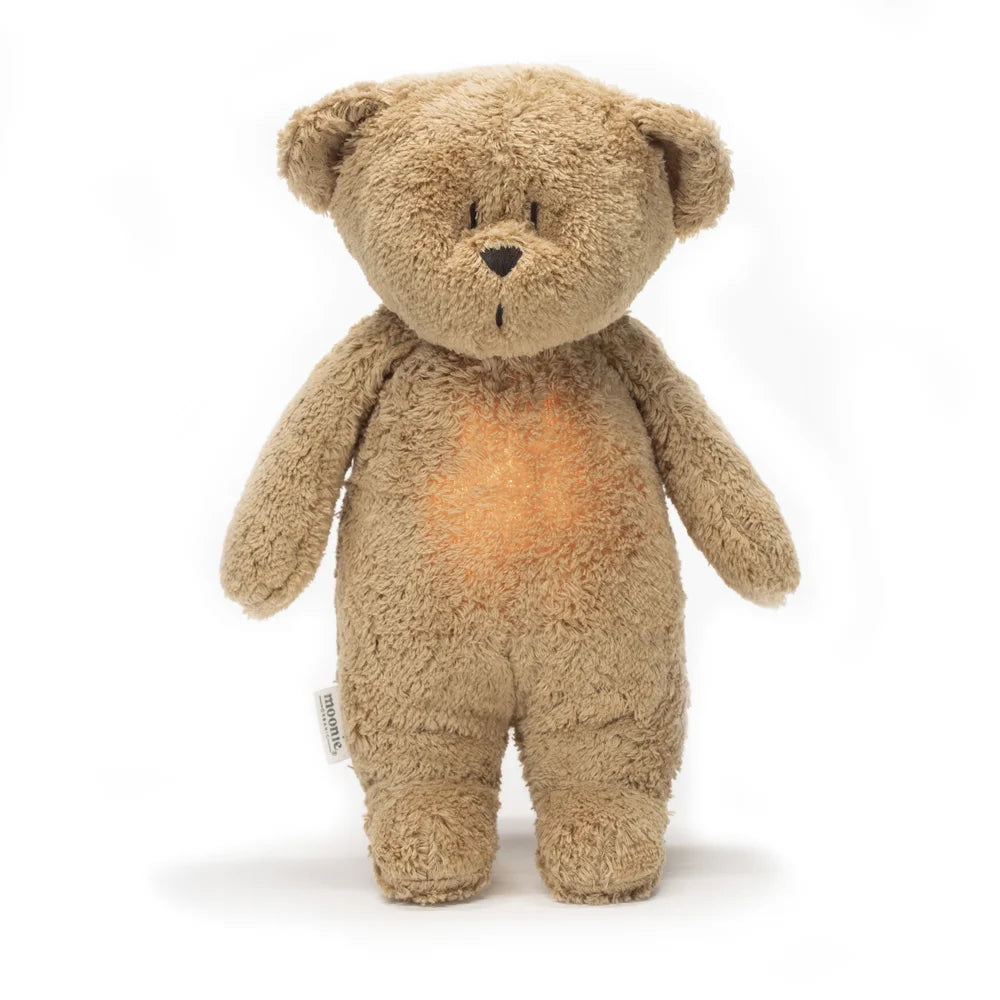 Moonie – Peluche ourson avec sons & lumières - Cappuccino - BB&Co