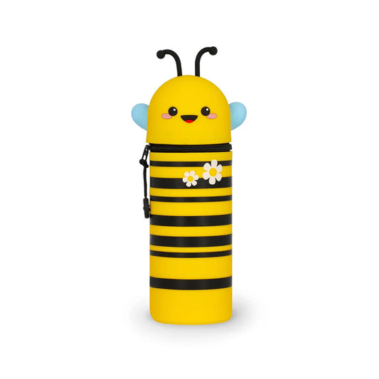 Legami - Trousse 2-en-1 ronde en silicone - Abeille
