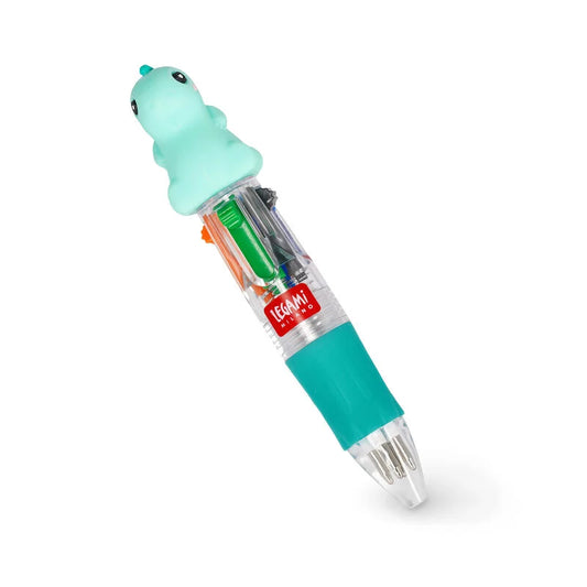 Legami - Mini stylo à bille 4 couleurs - Dino
