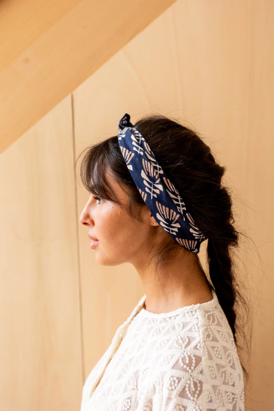 Petit Foulard Manika - Tresse Graphite - Apaches