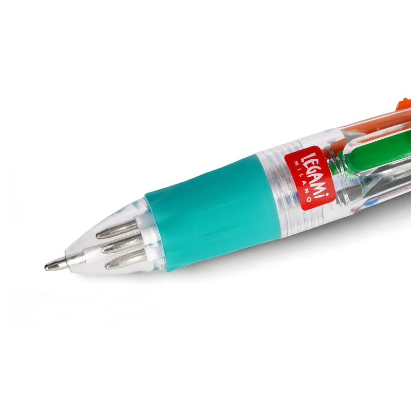 Legami - Mini stylo à bille 4 couleurs - Dino