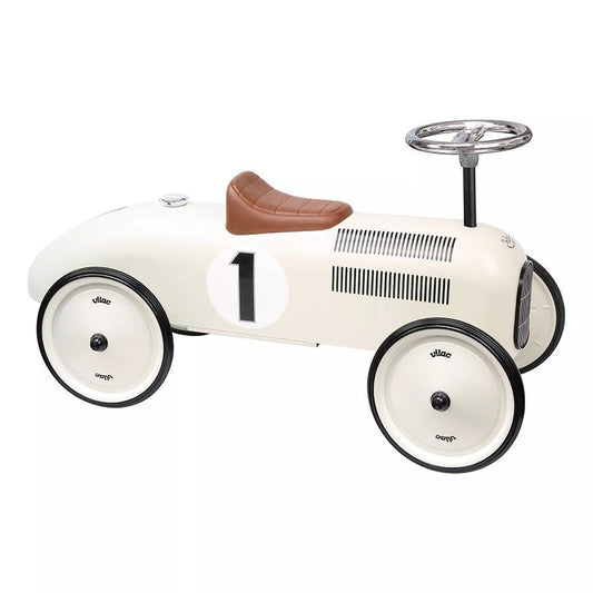 Porteur en métal - Voiture vintage blanc crème - Vilac