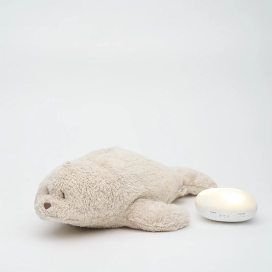 Moonie – Peluche phoque avec sons & lumières - Sable - BB&Co