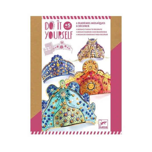 Enchanteresses Diadèmes mosaïques à décorer - Coffret DIY - Djeco