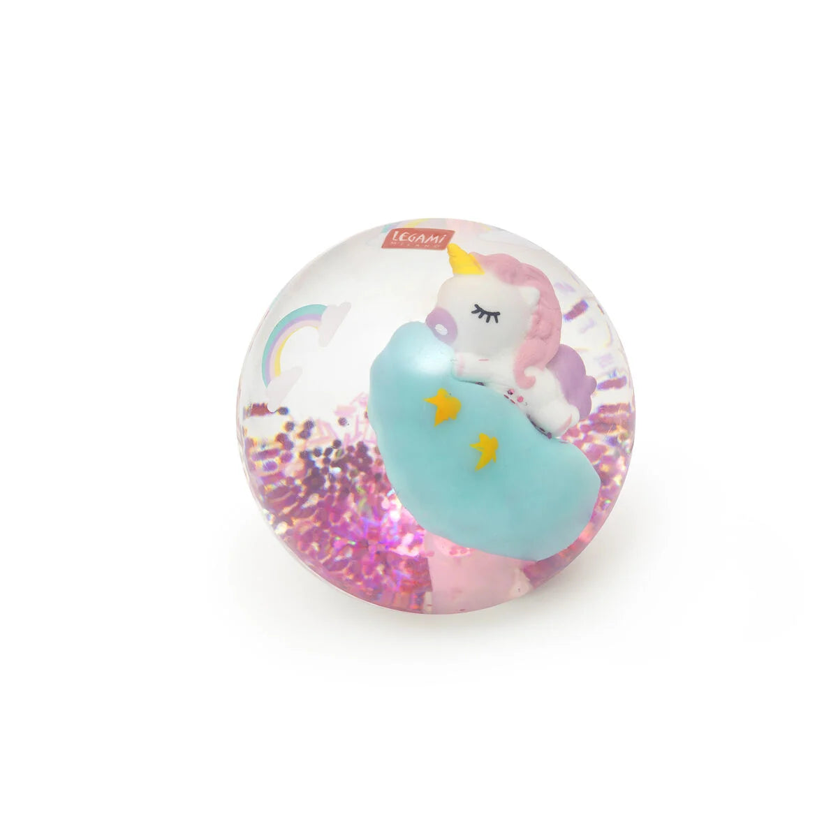 Legami - Balle Rebondissante Lumineuse - Licorne - Light-Up Bouncy Ball