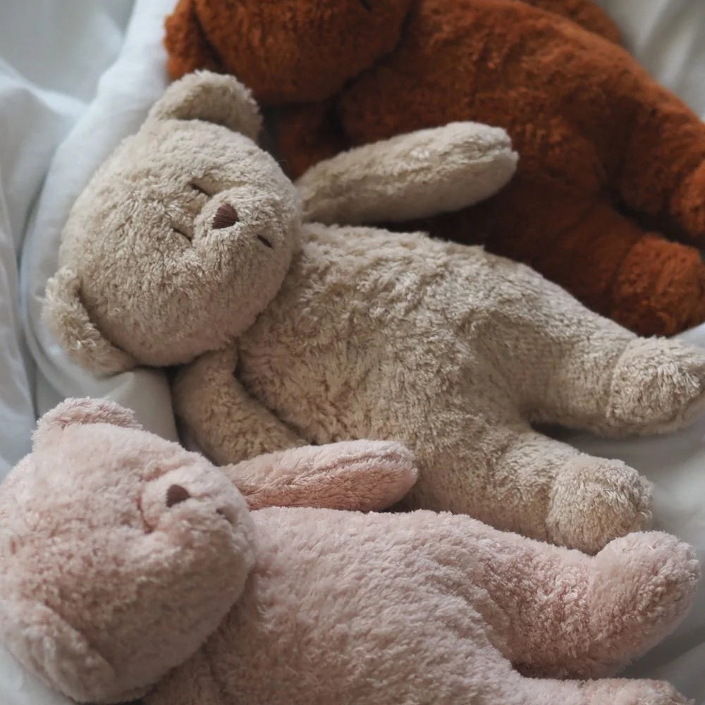 Moonie – Peluche ourson avec sons & lumières - Rose blush - BB&Co