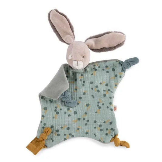 Doudou Lapin sauge - Trois Petits Lapins - Moulin Roty