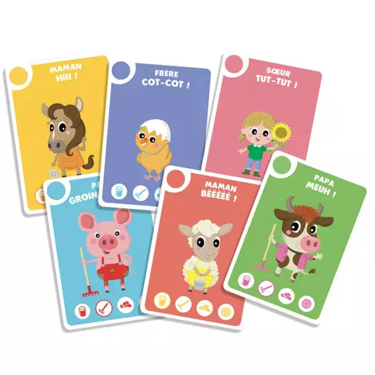 En route pour la ferme ! : mon premier jeu de 6 familles