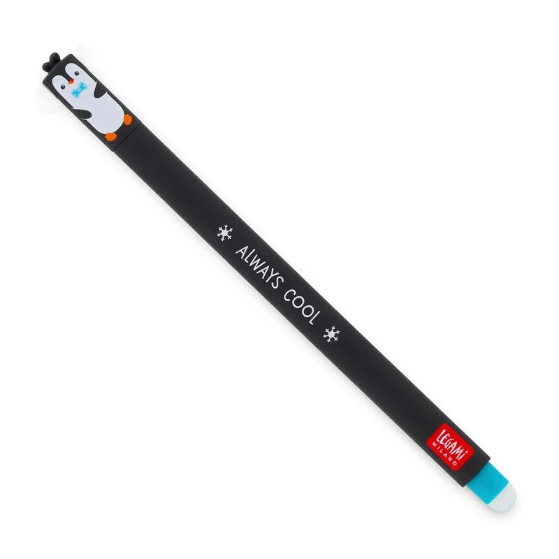 Legami - Stylo à encre gel effaçable - Pingouin