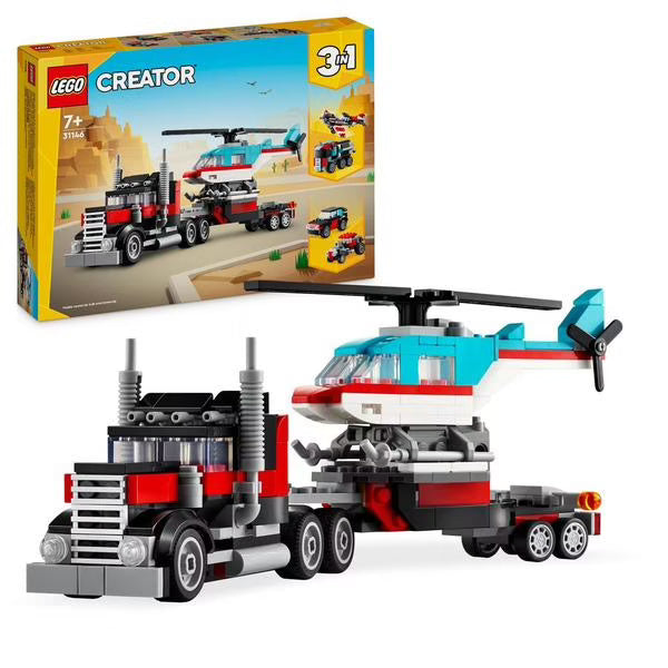 LEGO - Creator - Le Camion Remorque avec Hélicoptère