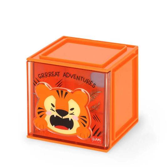 Legami - Boîte empilable de bureau - Tigre Cutie Cube