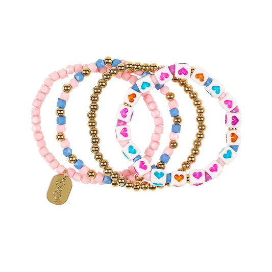 Lot de 4 bracelets - Maerle cœur - Souza