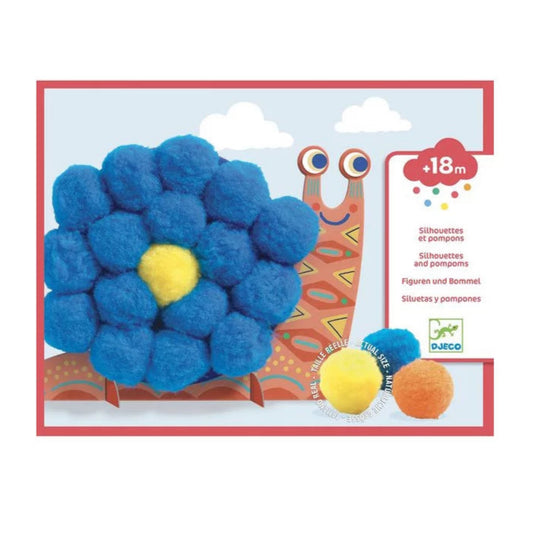 Silhouettes et pompons - Animaux tout doux - Coffret DIY - Djeco