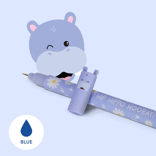 Legami - Stylo à encre gel effaçable - Hippo