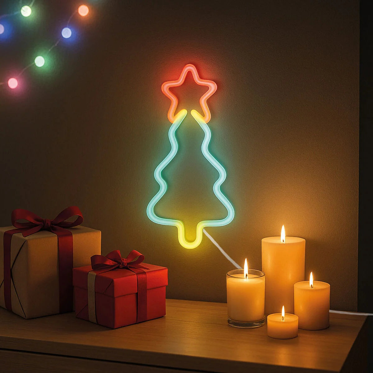 Legami - Lampe LED à Effet Néon - Xmas Tree - It’s a Sign