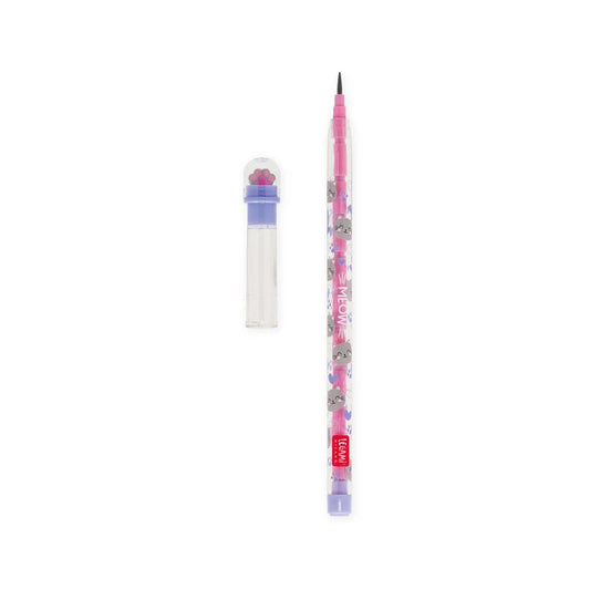 Legami - Crayon à papier empilable avec gomme - Chat