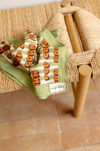 Petit Foulard Manika - Pop Corn Olive - Apaches