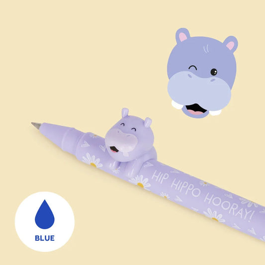 Legami - Stylo à encre gel - Lovely Friends Hippo