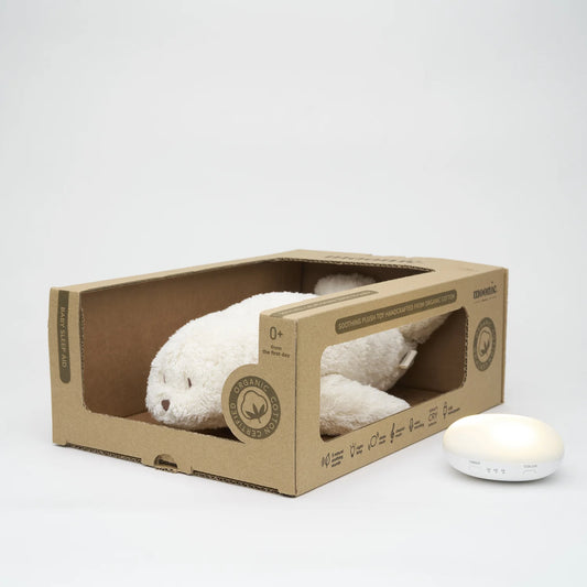 Moonie – Peluche phoque avec sons & lumières - Gris - BB&Co