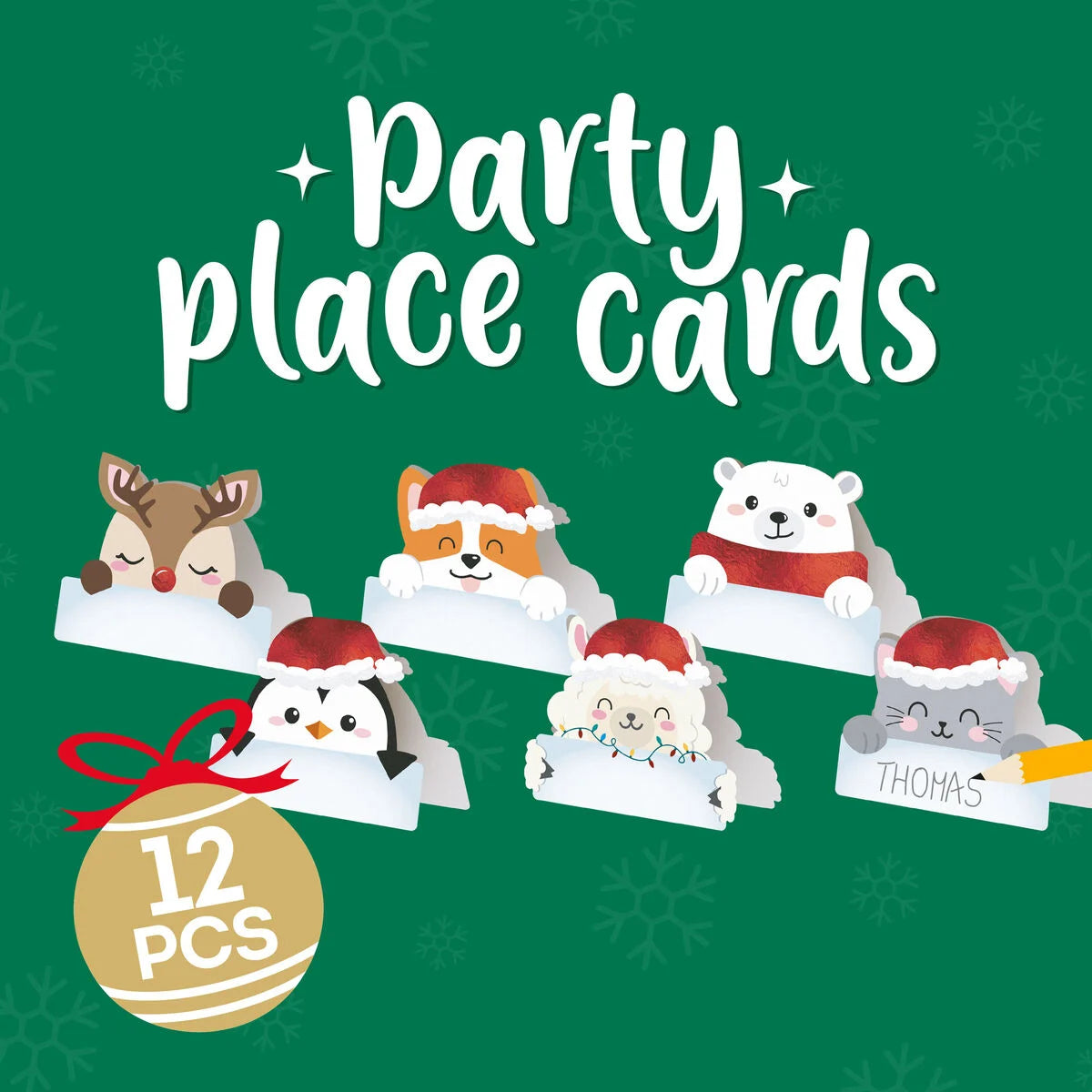 Legami - Set de 12 Marque-Places de Noël