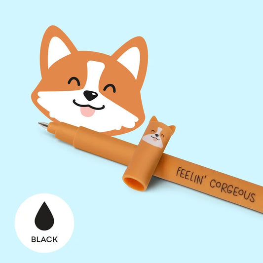 Legami - Stylo à encre gel effaçable - Corgi