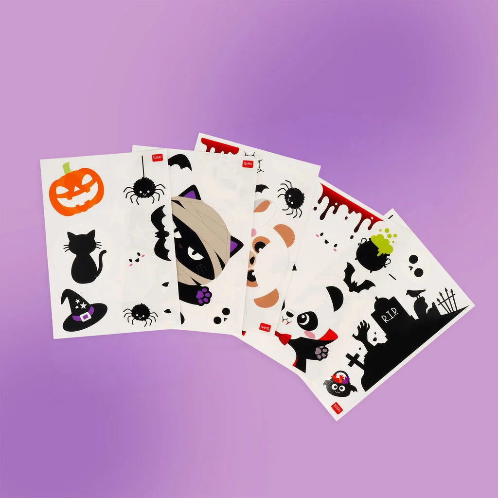 Legami - Lot de 40 Autocollants Fenêtre Windo-Wow - Halloween