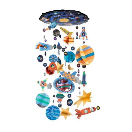 Suspension décorative à peindre Système solaire - Coffret DIY - Djeco