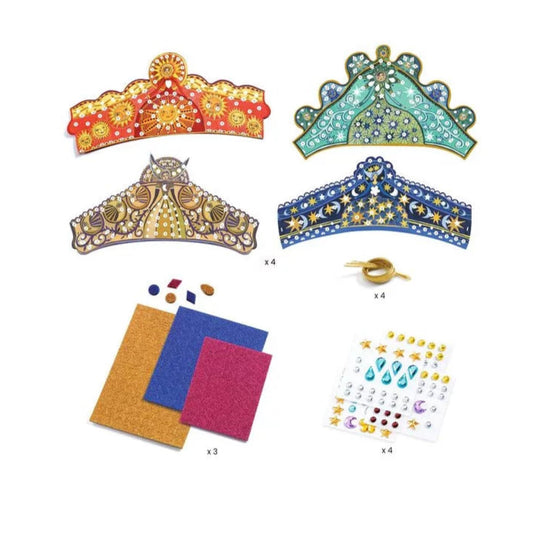 Enchanteresses Diadèmes mosaïques à décorer - Coffret DIY - Djeco