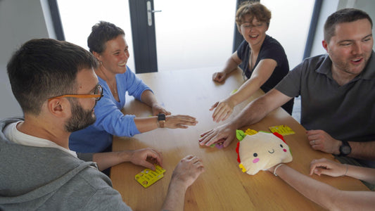 Taco Plush Bouc Cheese Pizza - Blue Orange